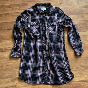 🟡$3 for $15🟡 Plaid Shirt Dress